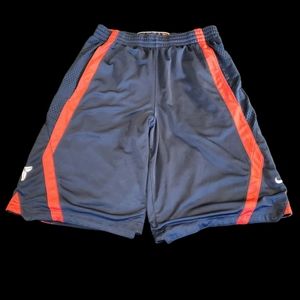 NIKE KOBE BRYANT BASKETBALL SHORTS 12" BLUE/RED SIZE LARGE